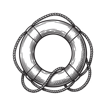 Lifebuoy Ring Life Preserver Engraving
