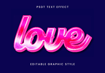 Pink And White Romantic Glitter Text Effect Love Script Font