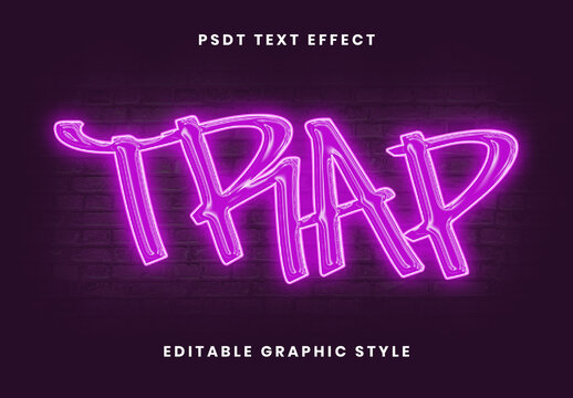 Pink Reggaeton Chrome Text Effect Neon Graffiti Trap Font