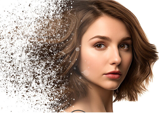 White And Brown Dispersed Photo Effect