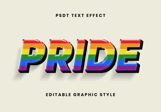 Colorful Pride Rainbow Text Effect
