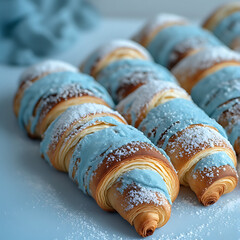 Powder Blue Croissant Rolls