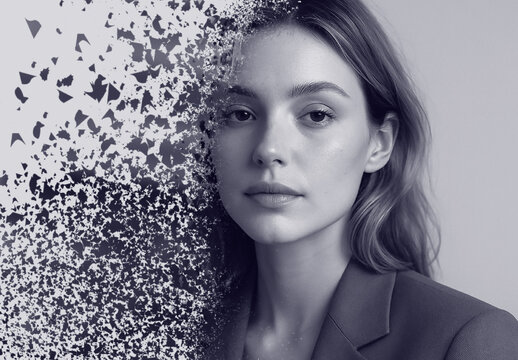 Gray And White Dispersion Photo Effect