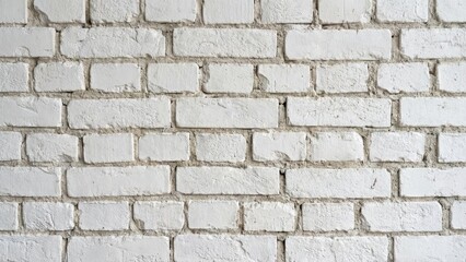 Fototapeta premium Textured White Brick Wall Surface with Rough Pattern and Minimalist Design in Urban Setting