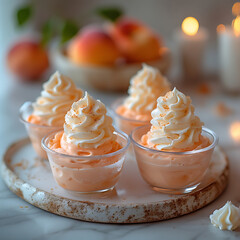 Peach Mousse Cups