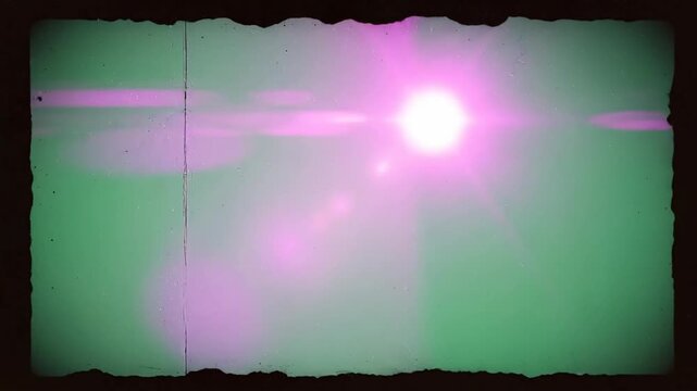 Vintage Film Overlay with Light Leaks and Scratches.