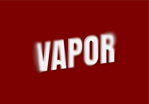White Blurred Spray Text Effect Vapor Blurry Fong Font