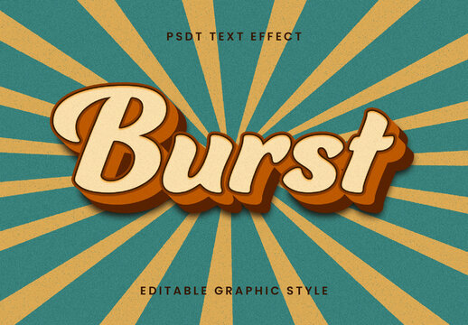 Vintage Retro Text Effect