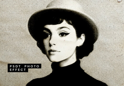 Sepia Vintage Paper Texture Photo Effect