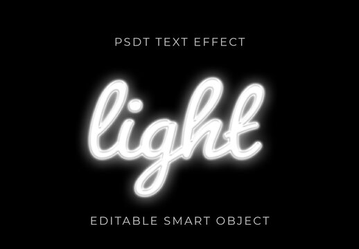 Script Glow Text Effect