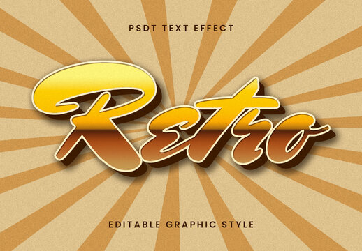 Vintage Retro Text Effect