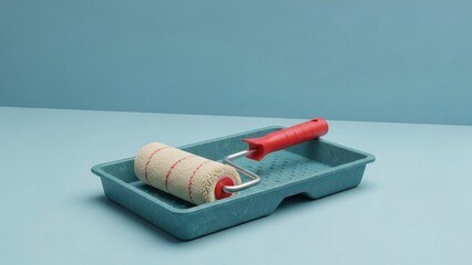 Paint Roller in Tray