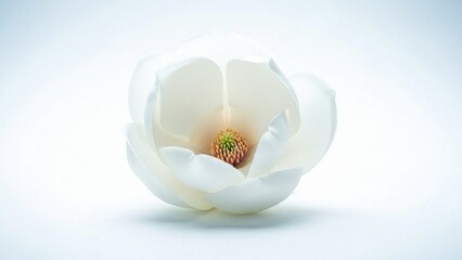 Soft White Magnolia Blossom