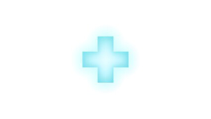 Blue Medical Cross Symbol Healthcare Sign.