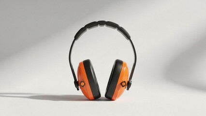 Orange and Black Ear Protection