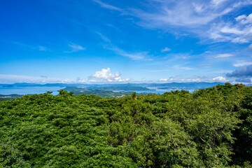 虚空蔵山展望台から見る佐世保湾の風景（西海町）