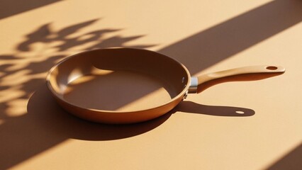 Copper Frying Pan in Sunlight