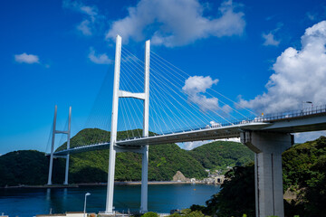 女神大橋 第一駐車場から見る女神大橋の風景（長崎市） © 啓 桑原