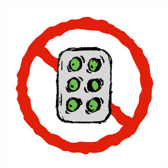 symbol no drug sign	
