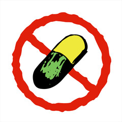 symbol no drug sign	
