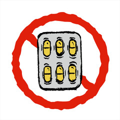symbol no drug sign	
