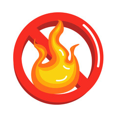 illustration of the danger of not lighting a fire