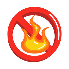 illustration of the danger of not lighting a fire