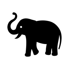 Obraz premium elephant silhouette vector