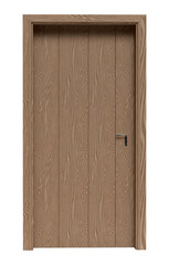 Realistic Wooden Door