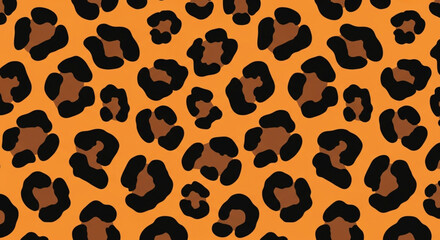 Leopard Animal Print Seamless Vector Pattern or Seamless Vector Background Concept perfect for textile design,  fabric pattern design, garments. Animal print background, wild animal fur texture. 