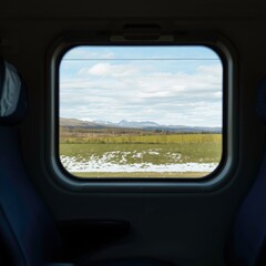 view from airplane window