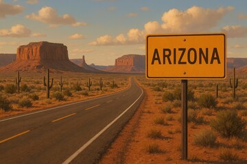 road sign in monument valley
