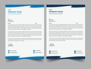 Obraz premium professional corporate company business letterhead template design