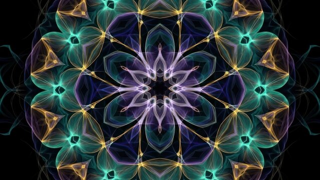 Vibrant abstract mandala design pattern. - Powered by Adobe