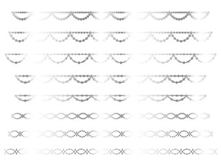 丸、半円ラインうろこ1、6白