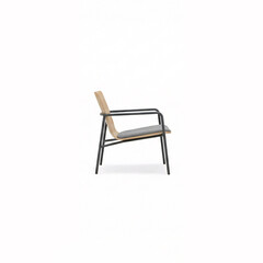 Stylish modern wood and steel chair provides comfort and elegance for your modern home or office space