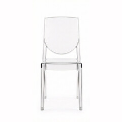 Modern transparent chairs offer stylish seating for contemporary dining room or minimalist living space