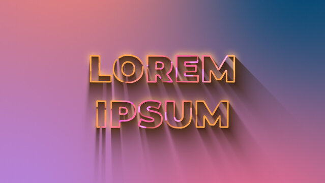 Bold Elegant Outline Gradient Motion Text Wide Title Animation