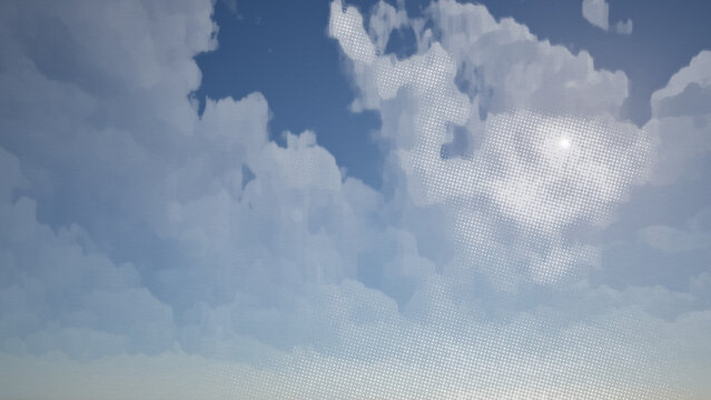 Empty Sky &ndash; Liminal Space 3D Render