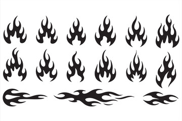 Aggressive Tribal Flame Graphics for Automotive and Racing Use © MD.sahadat