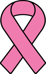 Breast cancer awareness ribbon, layered color file for cutting in Silhouette, vector art, clipart, pink ribbon health, breast cancer awareness, woman.
