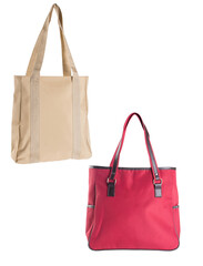 A small handbag with a textured front flap, a short shoulder strap, and a butterfly-shaped metal detail on the front.	
