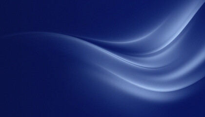 Abstract Blue light background with wave lines.