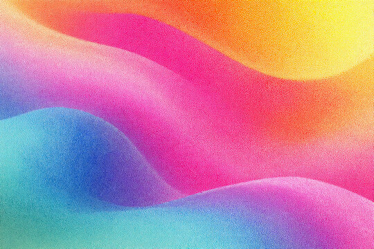 Beautiful abstract background of vibrant watercolor splashes with rainbow colors on textured paper