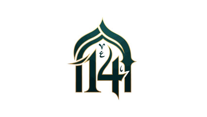Elegant Islamic Calligraphy Design Featuring the Number 144 in Artistic Style for Religious or