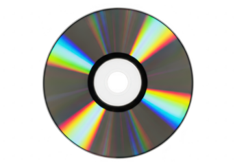 A compact disc isolated on transparent background