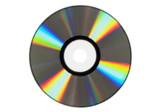 A compact disc isolated on transparent background