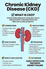 Chronic Kidney Disease CKD Awareness Infographic