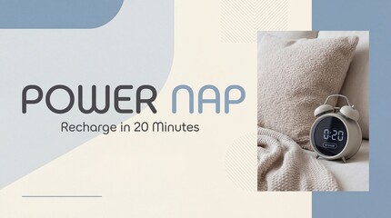 Power Nap Modern Relaxation Banner