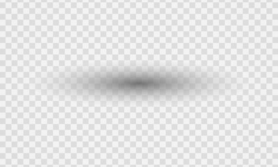 Soft Oval Drop Shadow Effect with transparent background